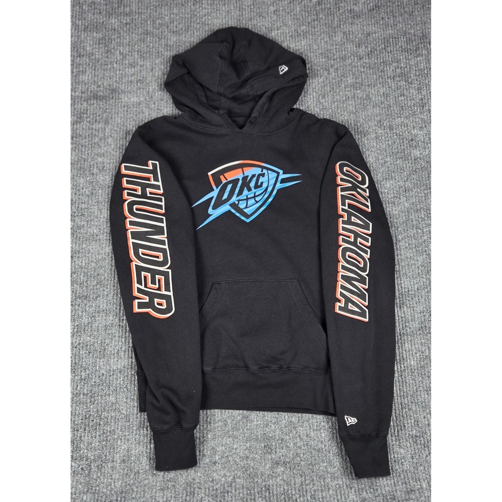 New Era Oklahoma City Thunder Black Hoodie Pullover Men's Size S